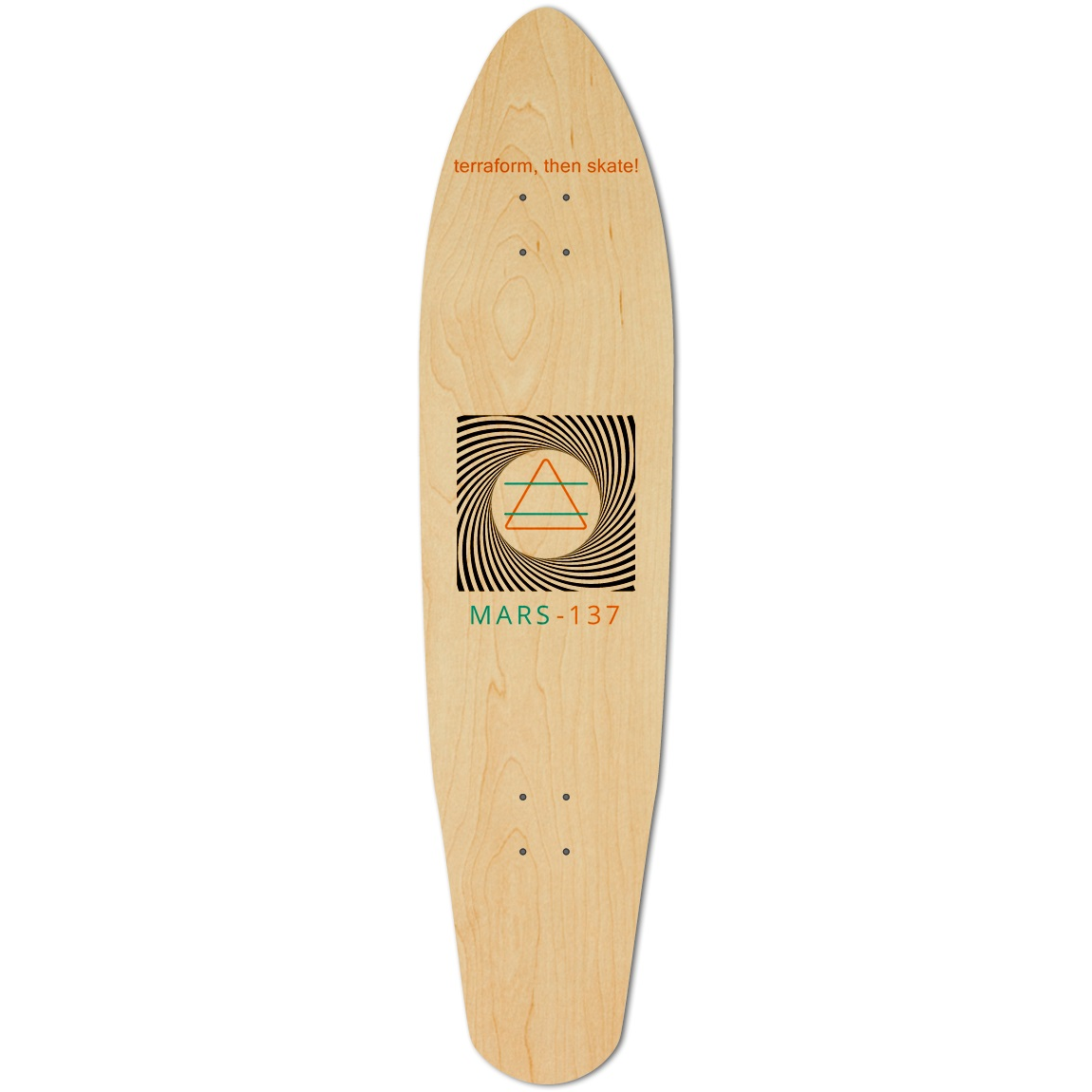 MARS SPIRAL Custom Longboard