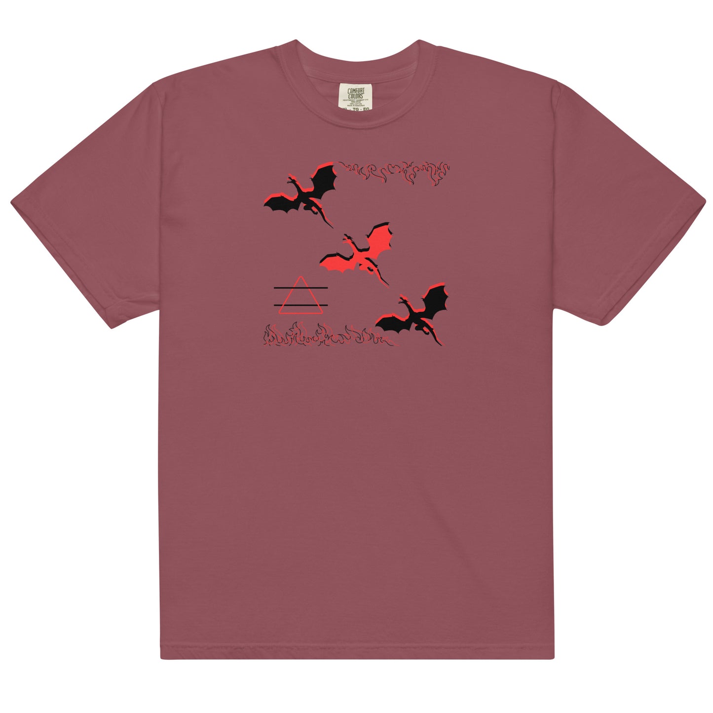 MENS RED PLANET DRAGONS Heavyweight T-shirt