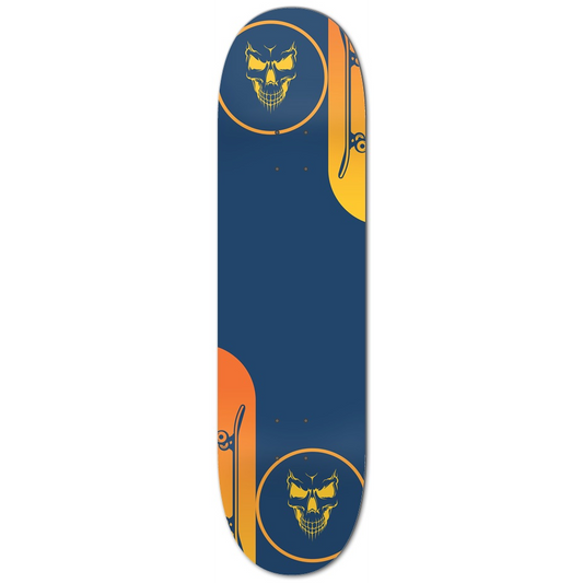 BLUE DEATH Custom Skateboard